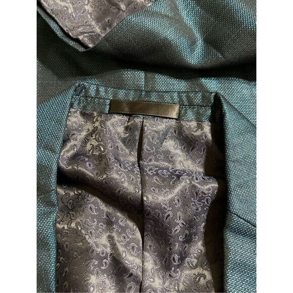 Kowaun Keenly Asian NWT Men's Pride Sports Coat, Blazer Jacket Iridescent Blue - Picture 5 of 8